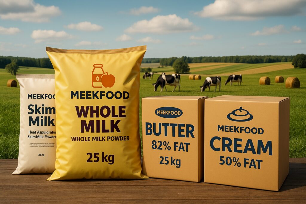 MEEKFOOD company logo — premium dairy products exporter